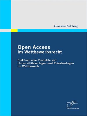 cover image of Open Access im Wettbewerbsrecht